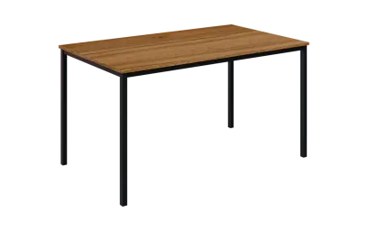 JPT 140 Jídelní stůl 1394 x 800 mm, deska ořech světlý / podnož černá